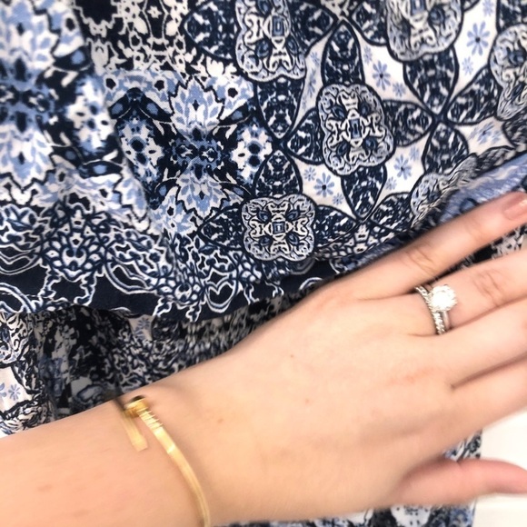 FRANCESCAS JADEN PAISLEY RUFFLE MAXI DRESS - Picture 6 of 9